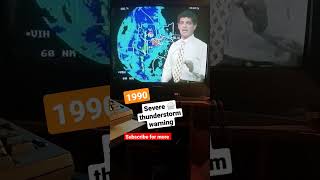 Look At That Map 1990 Severe Thunderstorms Warning Channel 5 News St Louis