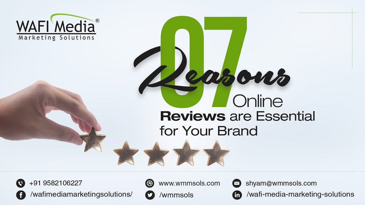 Top 07 reasons online reviews are essential for your brand.