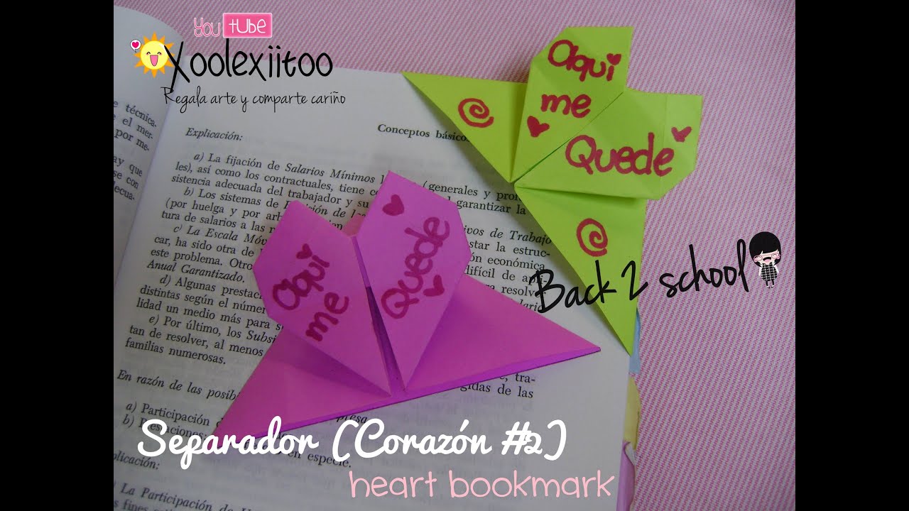 xoOlexiitOo... B2S Separador de Corazón (Origami) / Heart Bookmarks