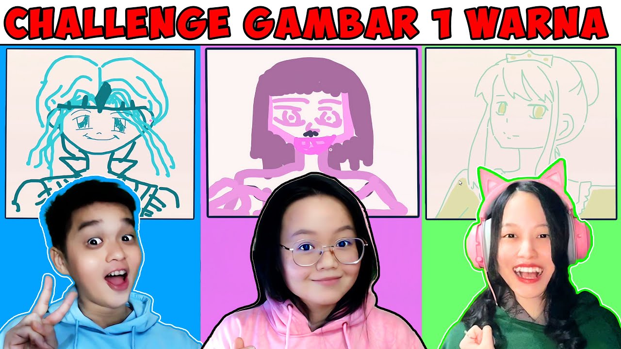 CHALLENGE LOMBA GAMBAR 1 WARNA BARENG @BANGJBLOX & @Fanny Tjandra  | ROBLOX