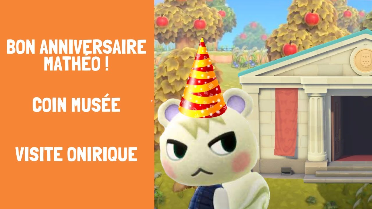 ACNH - REDIF : MON PREMIER LIVE / Anniversaire de Mathéo, Construction ...