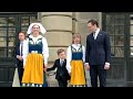 Princess Estelle and Prince Oscar opens the doors to the Royal Palace