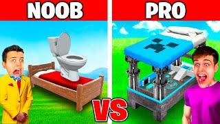 NOOB vs PRO ZABEZPEČENÁ POSTEL před MUTANT CREEPEREM v Minecraftu!