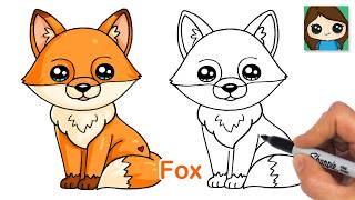 How to Draw a Fox  Cute Animal Relaxing Drawing Art