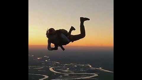 jump with gun | pubg style | skydiving #different #jump