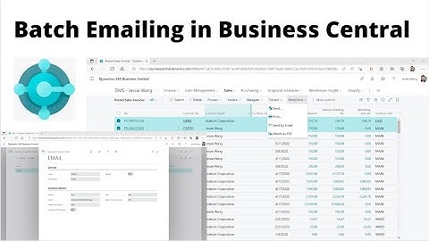 Batch Emailing in Business Central