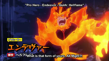 Is Endeavor stronger than All Might?