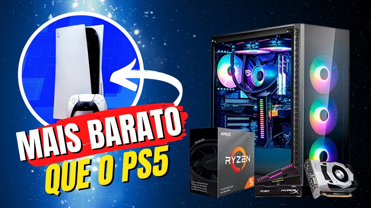 Assim seria o PC gamer mais barato que você poderia ter para se igualar um  PS5 – Metro World News Brasil