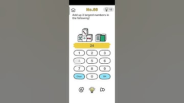 Add up 3 largest numbers in the following || Brain out No. 66 all solutions for brain out