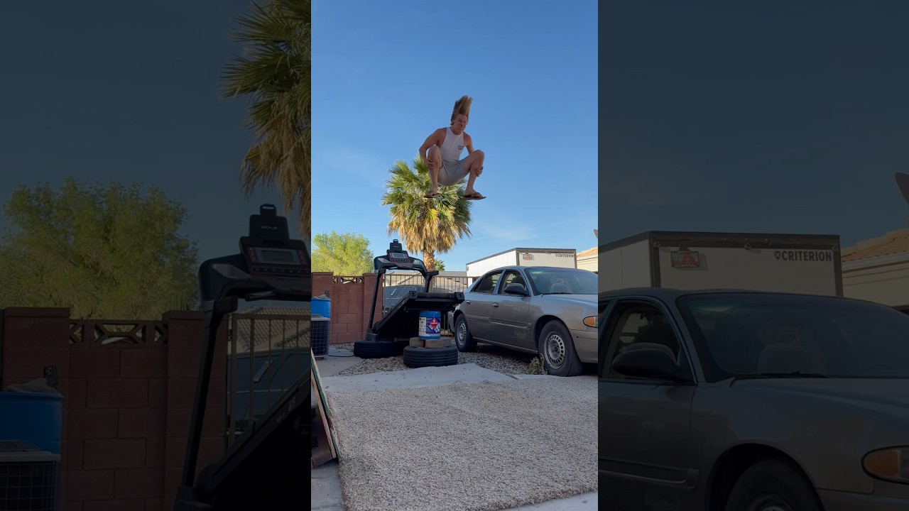 Double gainer off my TREADMILL