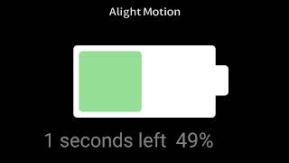 Battery charging with 2 second timer