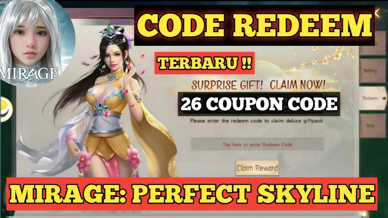 26 GIFT CODE TERBARU MIRAGE PERFECT SKYLINE