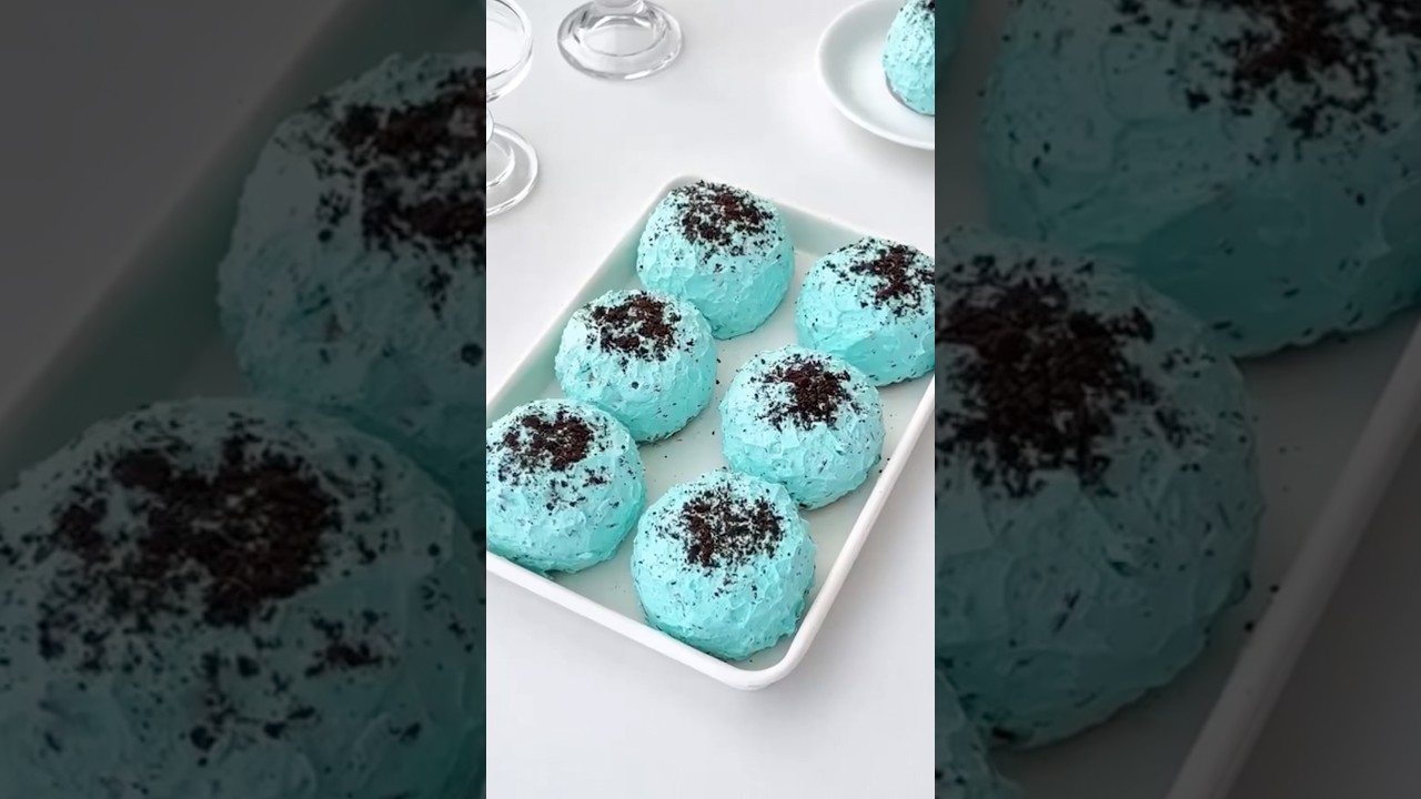 The mint chocolate milk cup is soft and fluffy—so refreshing!#asmr