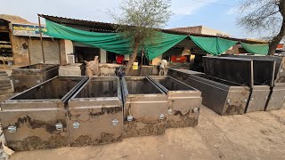 संदूक, almari पेटी, hydrolic system design making #kargwalfurniture factory visit hydrolic संदूक