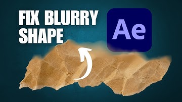 After Effects 2024 Tutorial How To Fix Blurry Shape On Video After Effects 2024