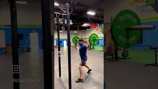 Push Jerk Behind the Neck in Split