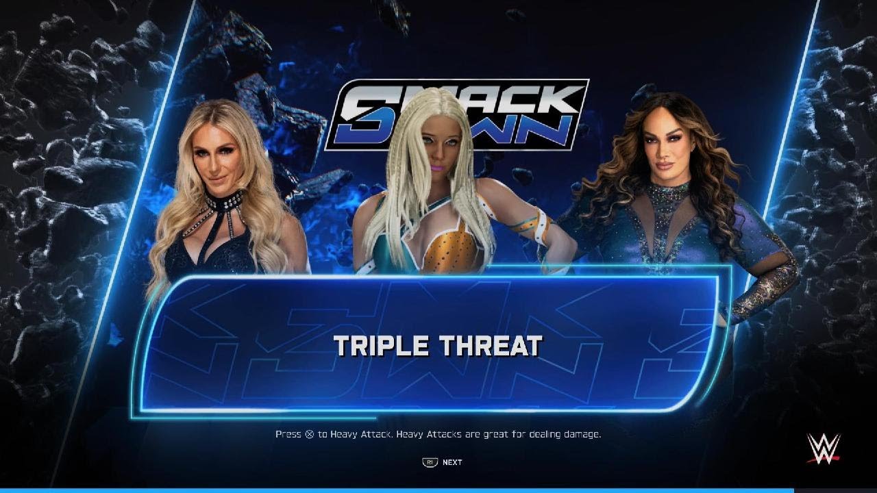 Smackdown: Charlotte Flair Vs Justice Jade Vs Nia Jax