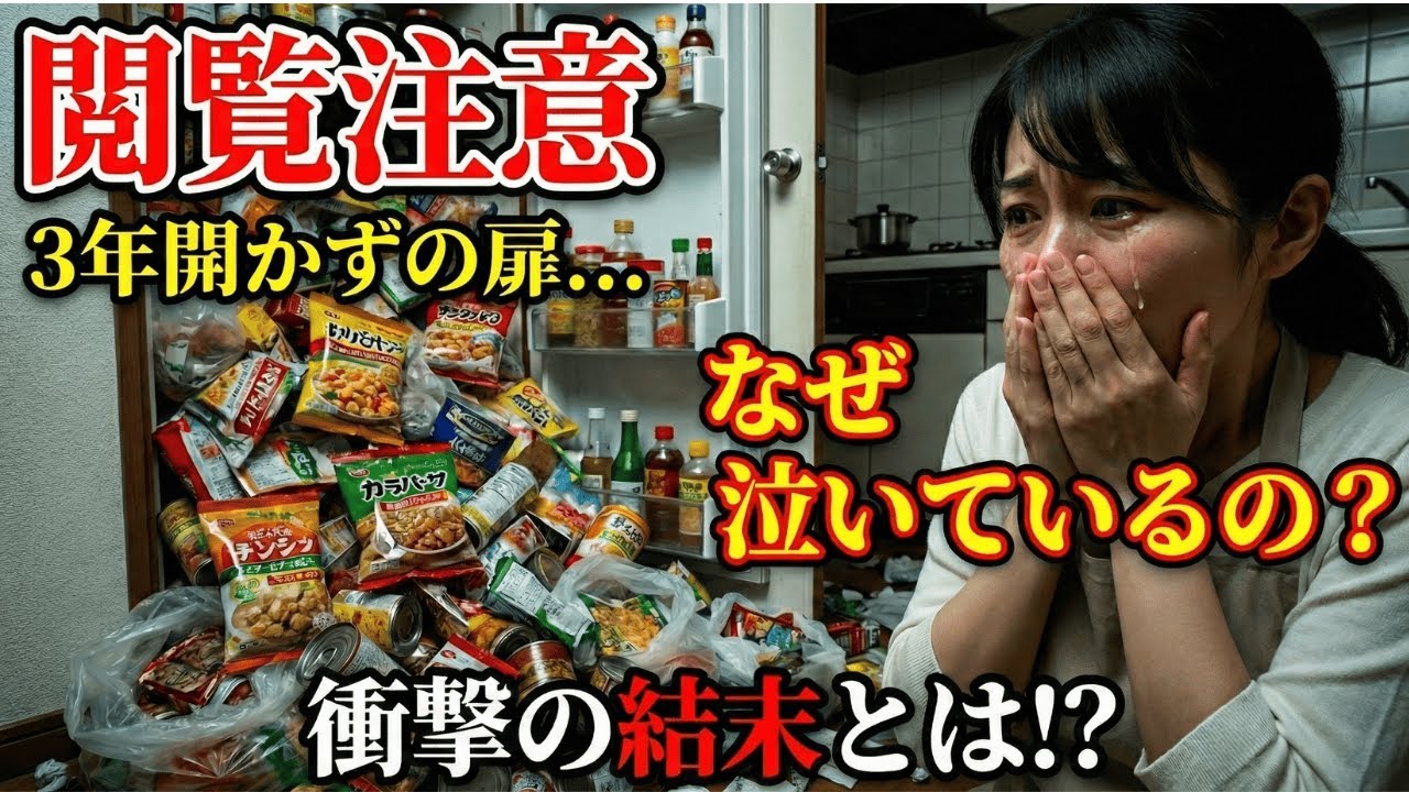 【閲覧注意】3年間開かずの扉を開けたら...中から出てきたモノに絶句。汚部屋脱出
