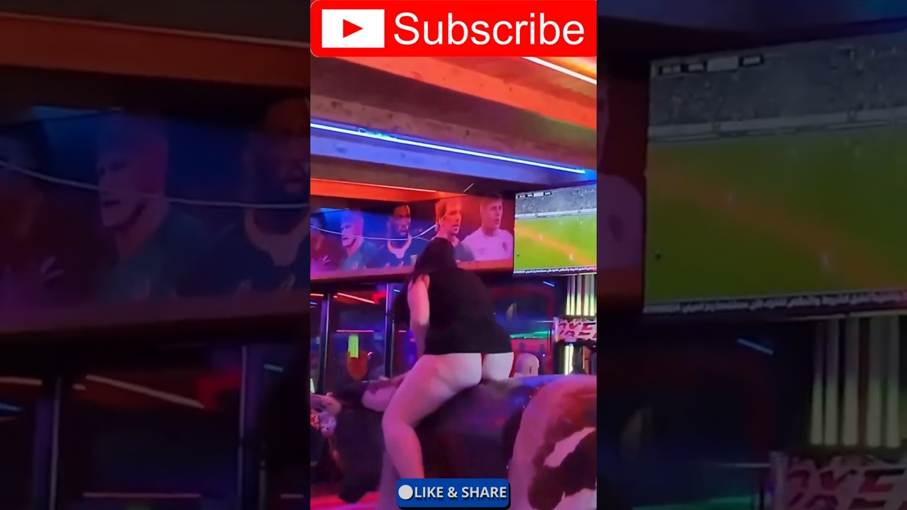 Wild Mechanical Bull Ride - You Won’t Believe This?! 