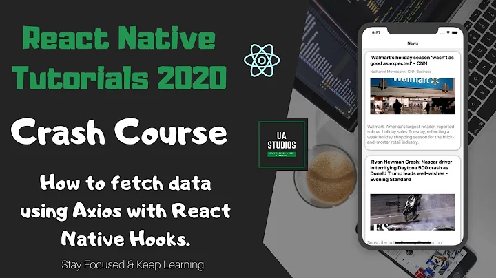 React Native | Crash Course | How to fetch data using Axios with React Native Hooks.