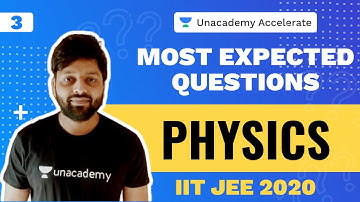 Physics Most Expected Questions L 3 | JEE 2020 Main & Advanced | Kailash Sharma