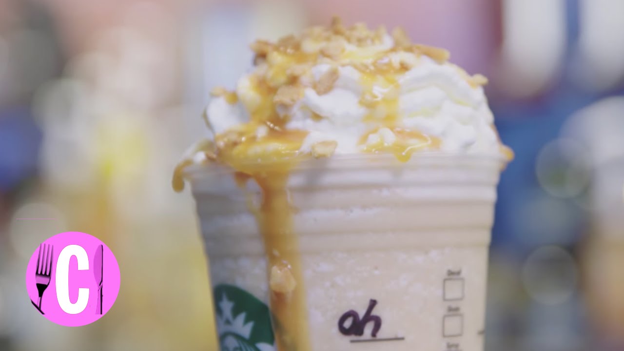 The Caramel Waffle Cone Frappuccino at Starbucks Cosmopolitan YouTube