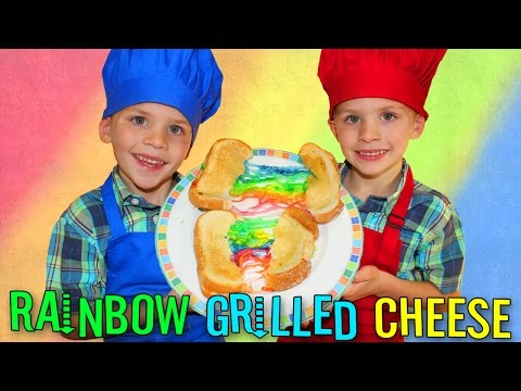 Kid Size Cooking: Rainbow Grilled Cheese Sandwich