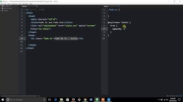 CSS Fade-in & Fade-out