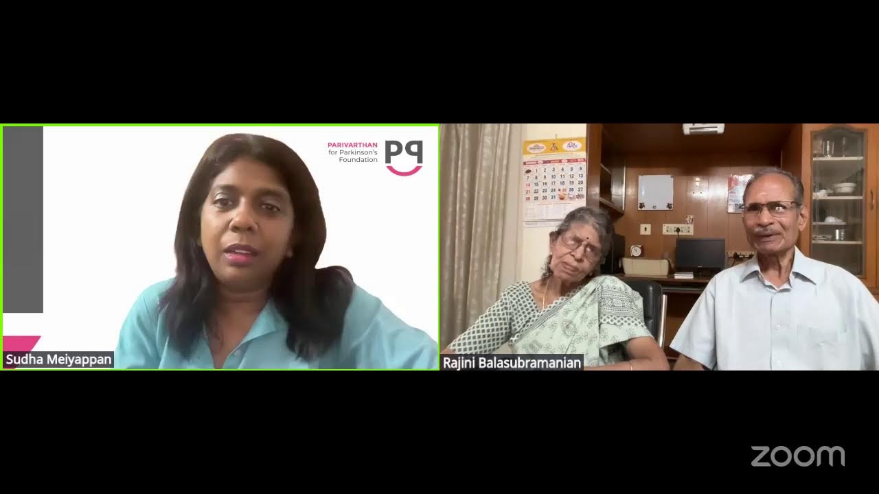 Mr. Balasubramanian his wife Ms. Rajini share their Parkinson's journey