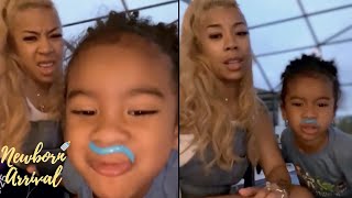 Keyshia Coles Son Tobias Insist On Wearing Play Doh Mustache
