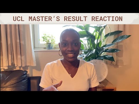 Opening my UCL master's result - Live result reaction and post reflections