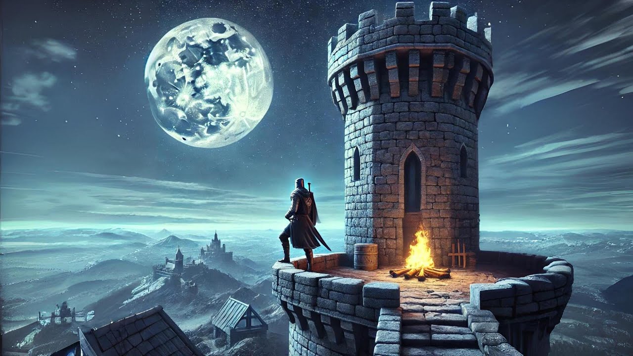 The Lone Knight's Watch 🌙 | Relaxing Medieval Lofi Music for Reflection ⚔️🔥