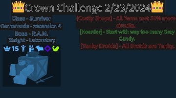 Crown Challenge 2/23/2024 - Randomly Generated Droids