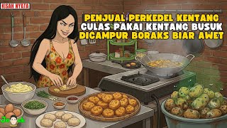AZAB PENJUAL PERKEDEL KENTANG CULAS PAKAI KENTANG BUSUK DICAMPUR BORAKS BIAR AWET || ANIMASI AZAB