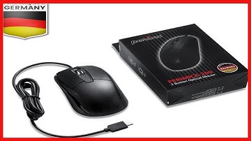 Perixx PERIMICE-209C USB Type C Wired Optical Mouse - 5.9 Ft Cable - 1000 DPI - Black, (11994)