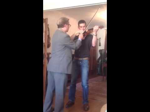 High Level Violin Master class in Lausanne Robert Rozek vid - YouTube