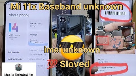 Mi 11x baseband unknown ||serial number unknown || Restart Problem 💯 Sloved @Mobile Technical Fix 📱