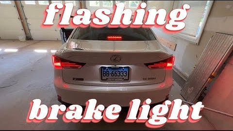 Lexus Strobe Brake Light DIY | Make your Lexus Safer!
