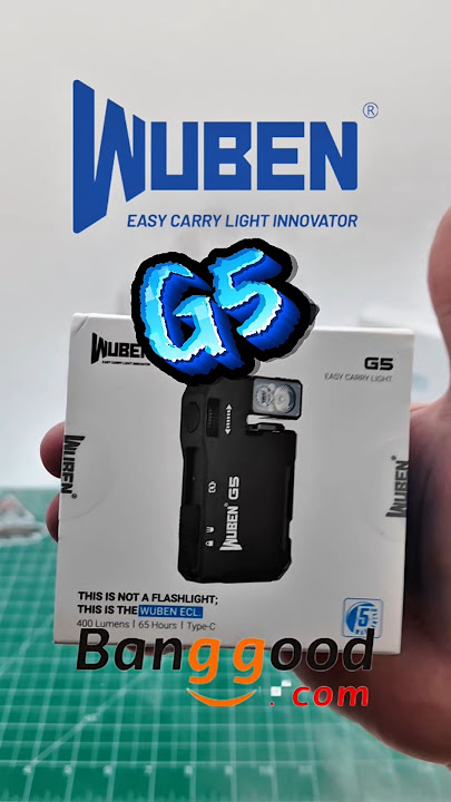 Wuben G5 400Lm Powerhouse 180° RGB Rotatable head IP68