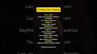 Attractive Things Of Zodiac Signs #zodiac #zodiacsigns #astrology #horoscope #tarot