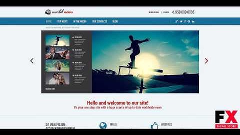 Preview News Portal Responsive Joomla Template TMT
