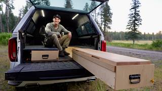 Solo Truck Camping and Fishing (Camp & Cook)