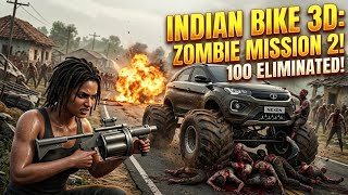 Indian Bikes Driving 3D - Zombie Mission 2 eliminate 100 zombo #viral #trending #gameplay #games 🧟👹 screenshot 2