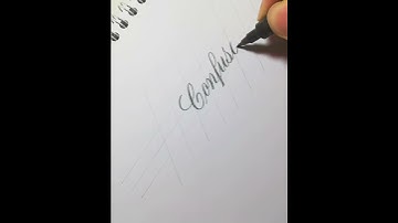 Copperplate Calligraphy with Brush Pen | Callivember Challenge "Confused"