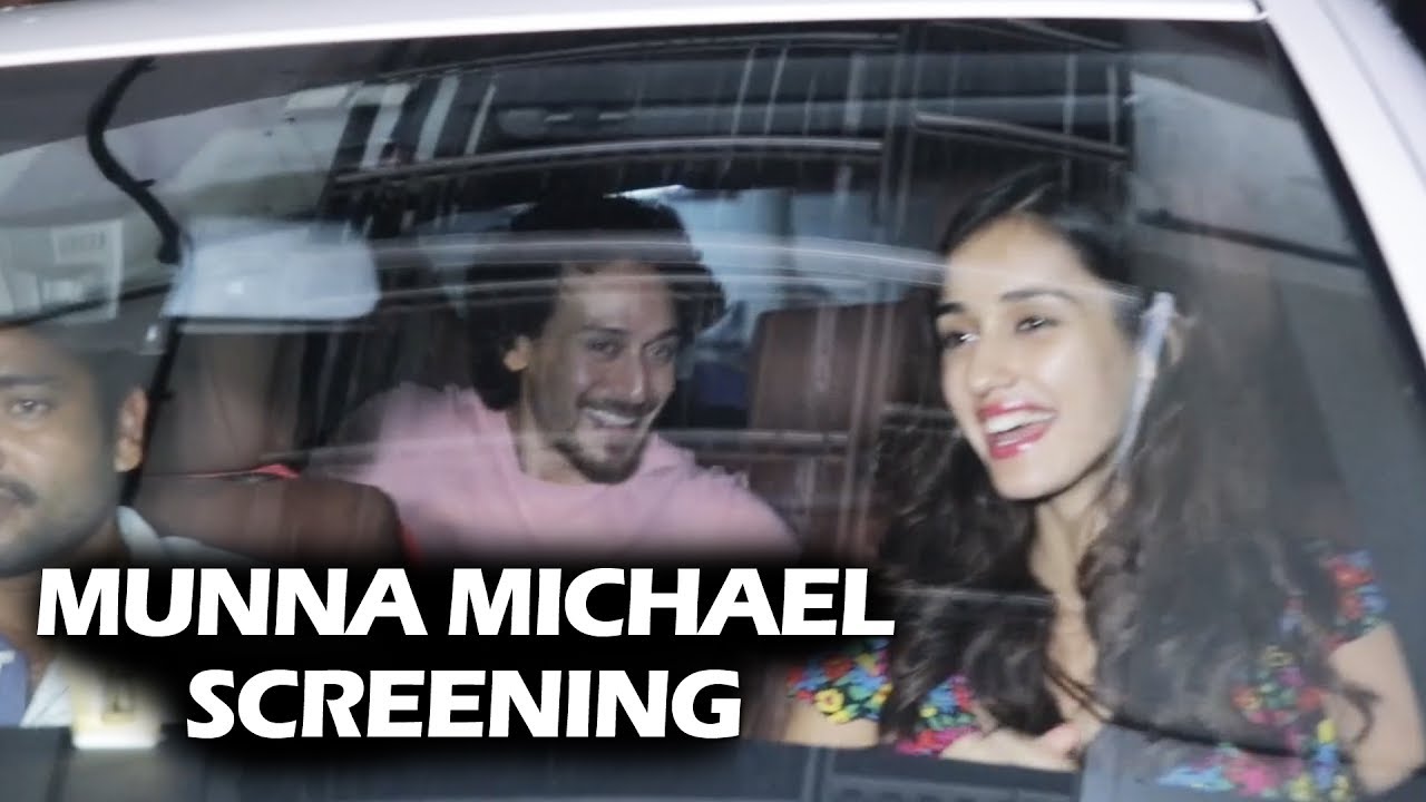 Tiger Shroff With Girlfriend Disha Patani At Munna Michael Screening