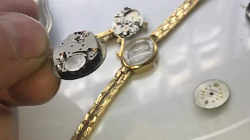 “converting” VINTAGE women’s watch to a maintenance free quartz movement (bernus 17 jewels￼)