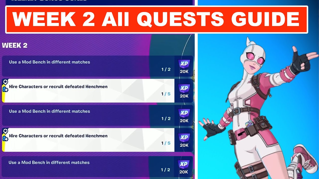 WEEK 2 All QUESTS GUIDE Fortnite Chapter 5 Season 4 - YouTube