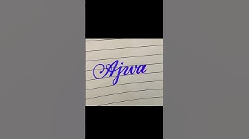 Beautiful name Ajwa with cut marker #shorts #@WritingSkills-129