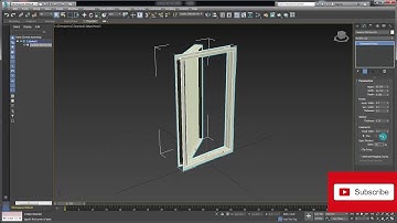 3ds max 2019#14Creating a Casement Window  free tutorial