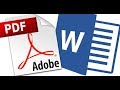 Cmo convertir archivos de  pdf a word sin programas solo usando word 2013  2018